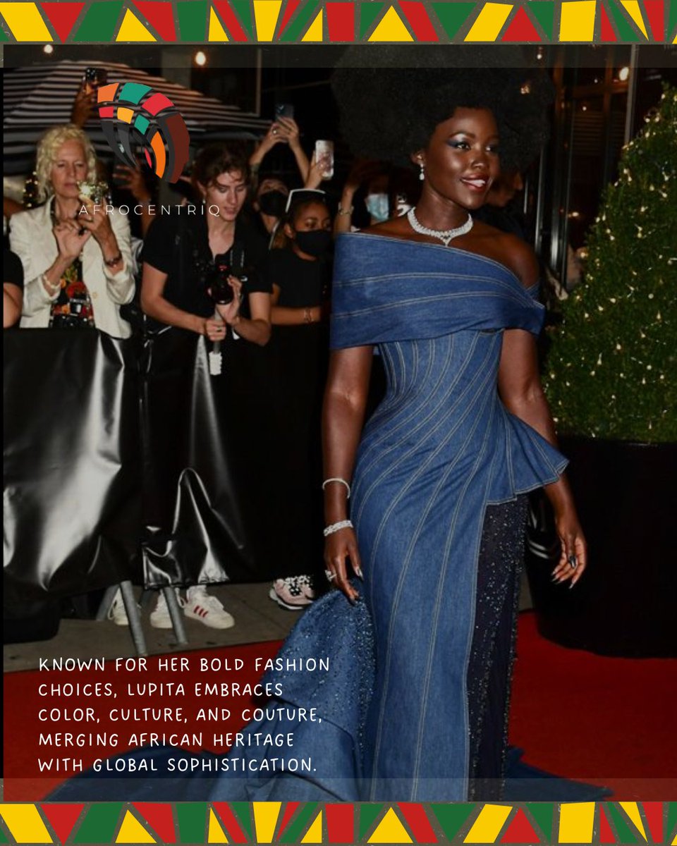 afrocentriqq's tweet photo. Lupita Nyong’o is more than an icon; she’s a celebration of African excellence, identity, and fearless self-expression.

From the big screen to global runways, her story reminds us that true luxury lies in authenticity, in standing tall in who we are and where we come from. 🖤 https://t.co/RbUvHaPgaF