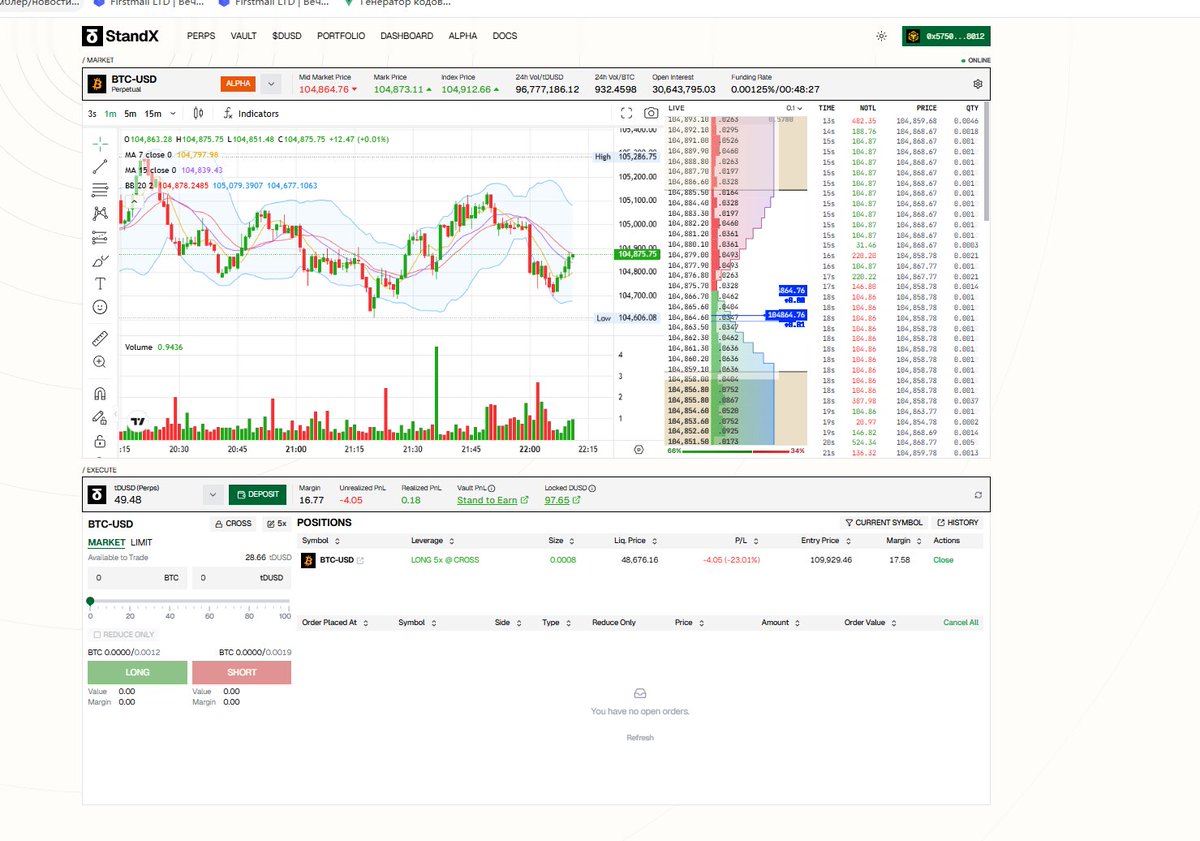 samergamal99's tweet photo. @StandX_Official Alpha I divide my funds smartly: half earning reliable staking derivatives returns, the other targeting altcoin futures breakouts. One anchors stability, the other rides growth waves — unified purpose: portfolio efficiency. Alpha is crafted, not lucked into. https://t.co/cxoqR9xeT7