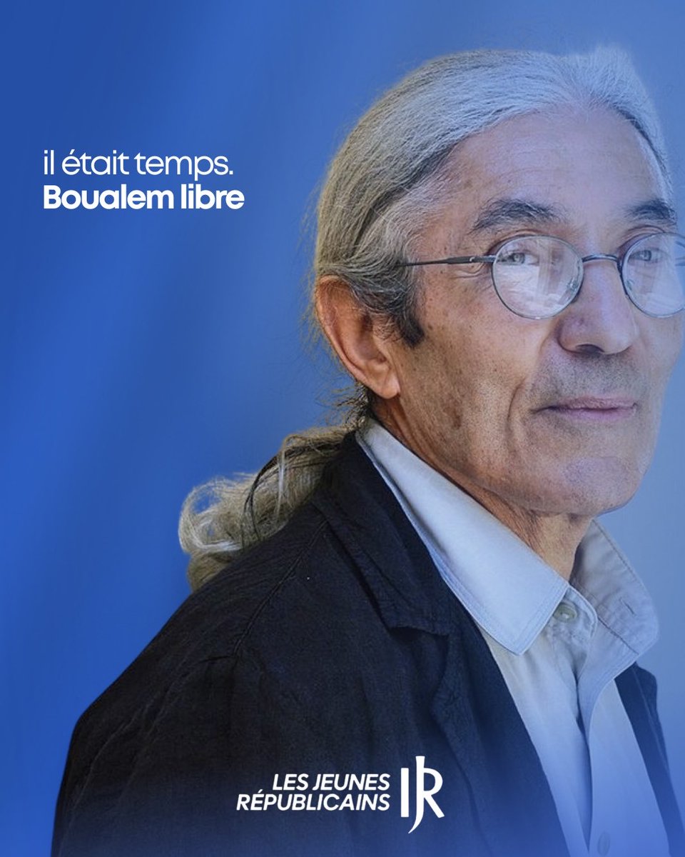 Boualem libre.

Cette libération marque un triomphe de la dignité humaine et du droit à la libre parole pour un écrivain animé par le courage et la quête de vérité. 🙏🏼