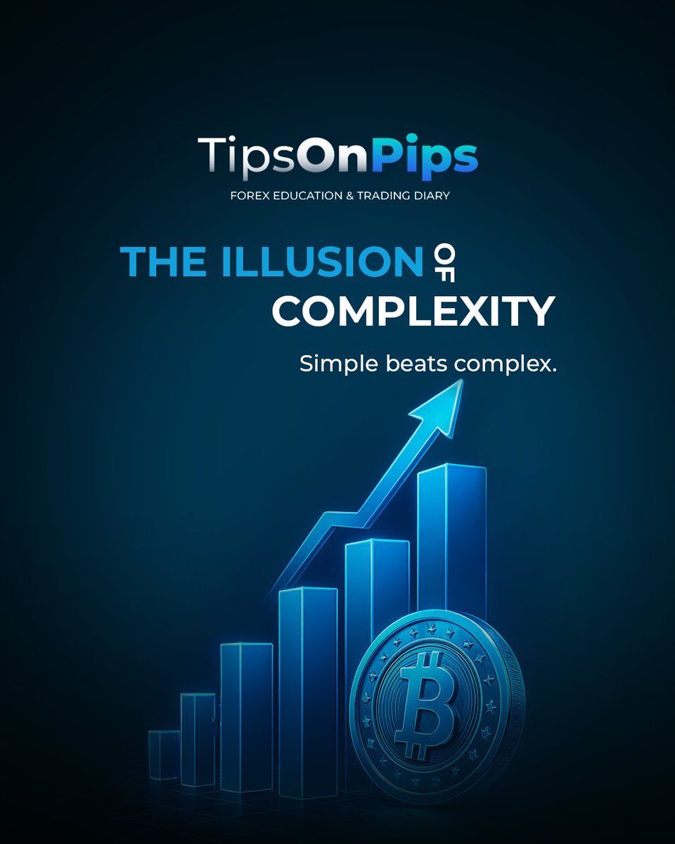 tipsonpips_'s tweet image. Most traders think complexity equals edge. So they add 10 indicators. They watch 5 timeframes. They analyze every piece of news. They overcomplicate everything. 

Then they wonder why they can&apos;t make a decision.

 Here&apos;s the truth: The best traders use the simplest strategies.…