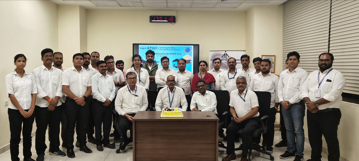 aaivdoairport's tweet photo. ✈️ Today, 12th Nov, we celebrate our ATSEP professionals at Vadodara Airport &amp; worldwide, who maintain communication, navigation &amp; surveillance systems for safe air traffic. Happy International #ATSEPDay ! #AviationSafety
@AAI_Official @aairedwr https://t.co/Gj4yu6m6Pb