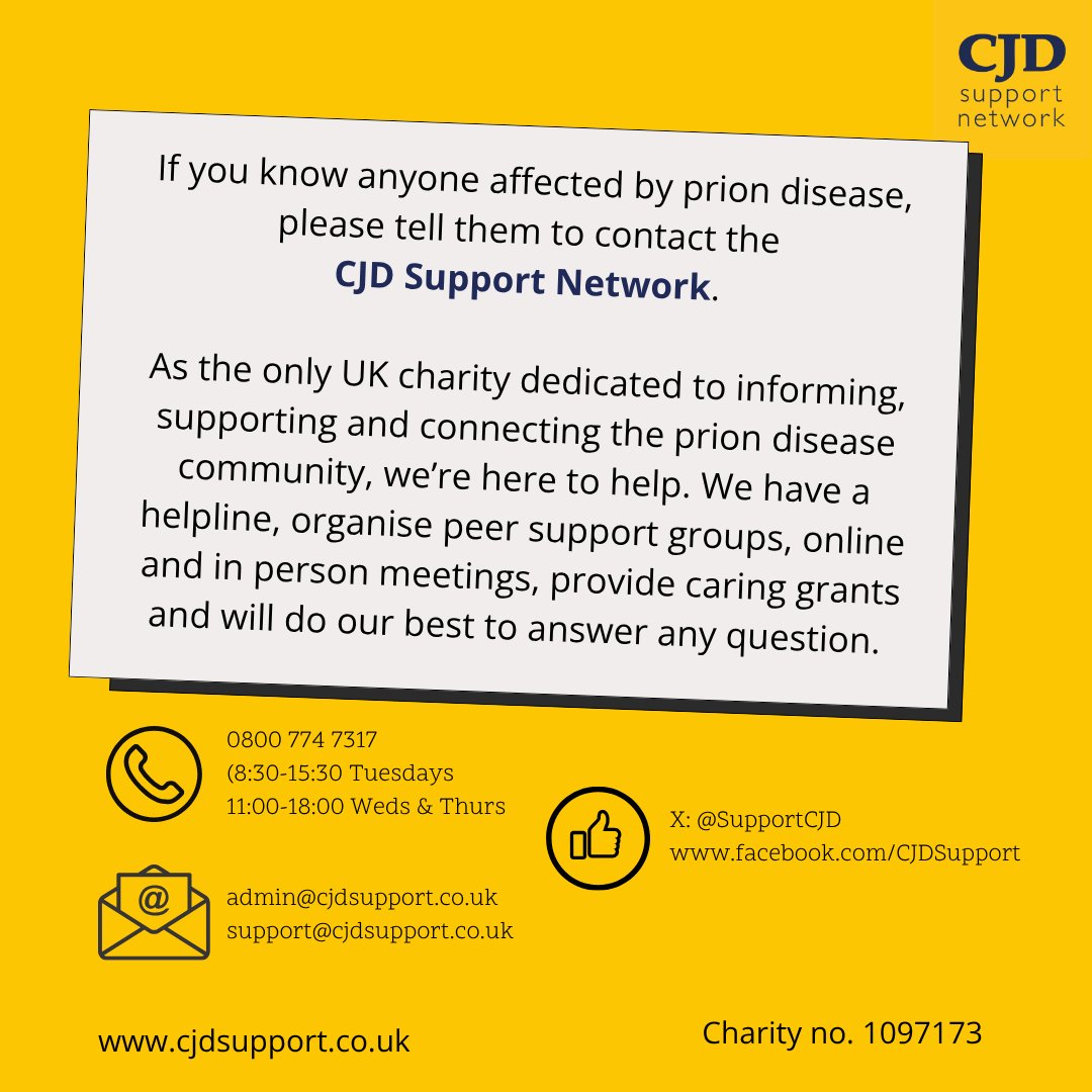 supportcjd's tweet image. From designing tote bags to writing letters, Dave is an active supporter of our charity. Dave is also at an increased risk of iatrogenic CJD. We are a resource for people affected by and at risk of all forms of prion disease in the UK.
#CJDAwareness
#PrionDiseaseAwareness