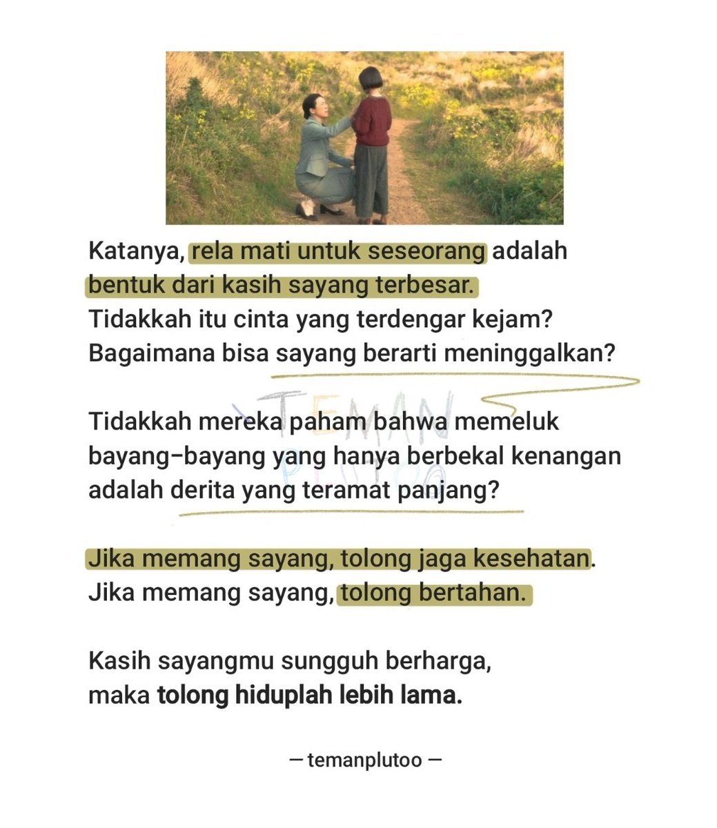 temanplutoo's tweet photo. — Tolong hidup lebih lama. https://t.co/aaEkWPhhWS