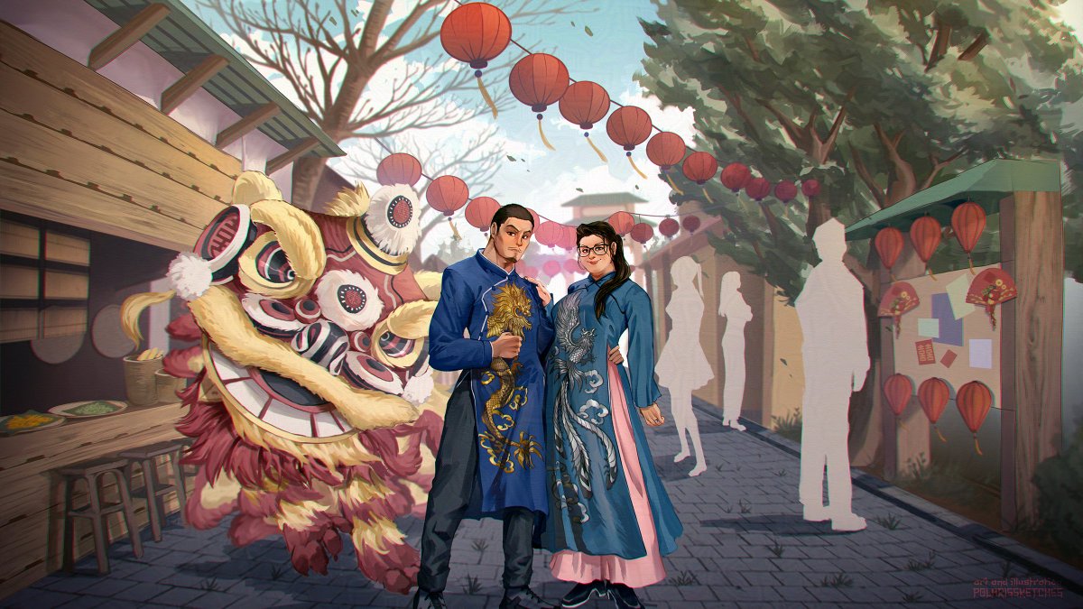 PolarisSketches's tweet image. May the two of you enjoy the beginning of a lifetime together~💕