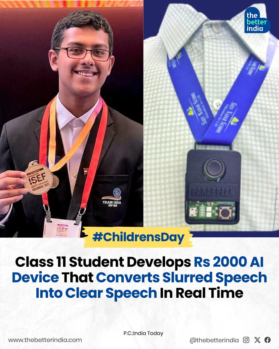 On a school trip to a paralysis-care centre, 16-year-old Pranet Khetan watched patients struggle to form words they knew perfectly in their minds.

That moment changed everything.

Back home, the Class 11 student from Shiv Nadar School, Gurgaon, began tinkering — soldering