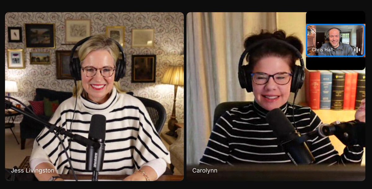 From our Social Radars taping yesterday. We never plan to coordinate our outfits, but for some reason we always seem to.