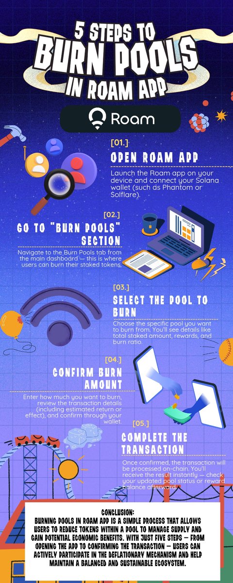 Feel the burn. 🔥
With Burning Pools in Roam App, every burn strengthens the ecosystem.
<a href="/WeRoam/">Roam</a> #Roam #eSIM