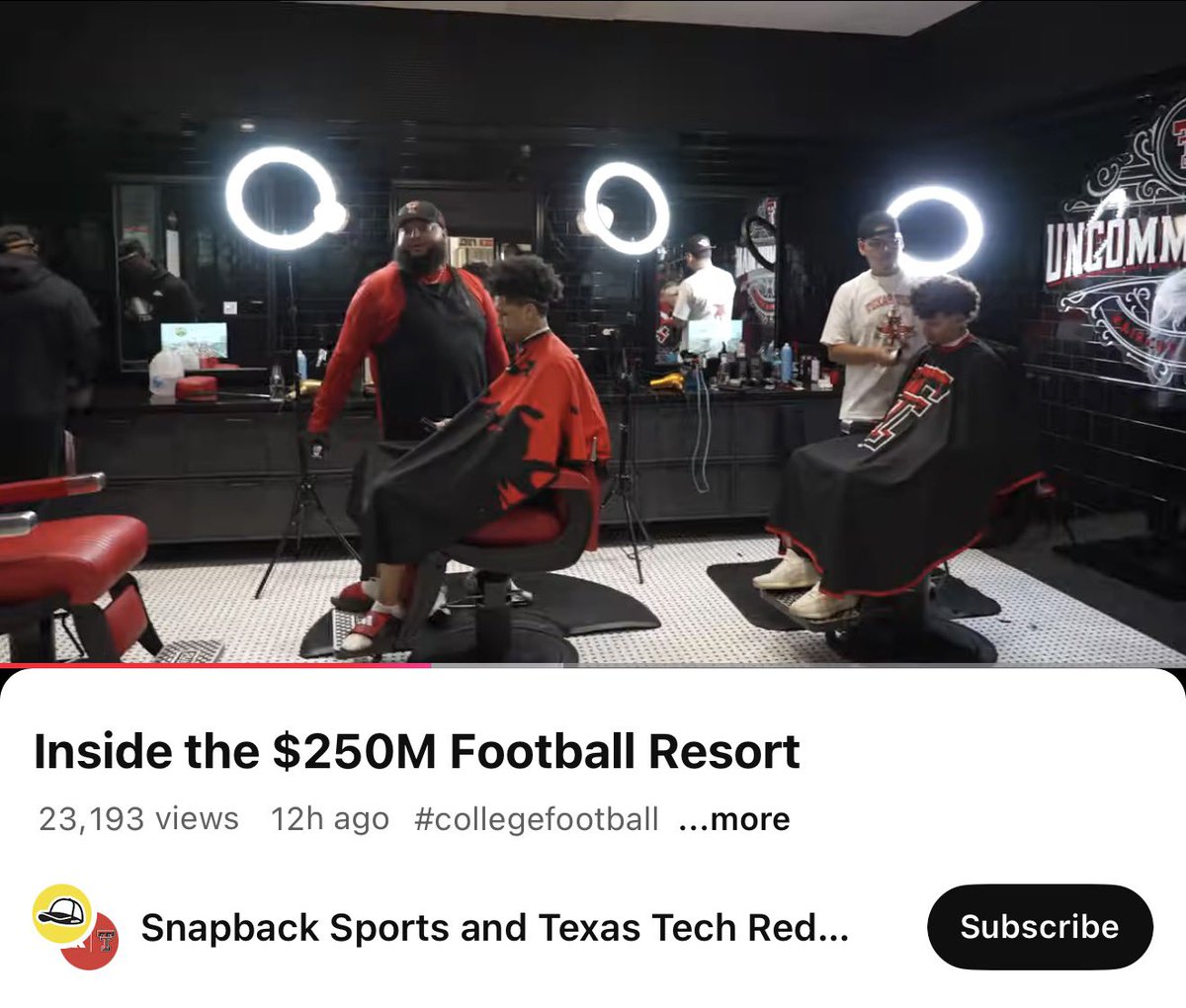 In case you haven’t watched our facility tour video, every $ that we make from the YT video will be donated to Ivan’s GoFundMe. 

It was awesome seeing the Texas Tech, BYU, and CFB community rally around him last week.