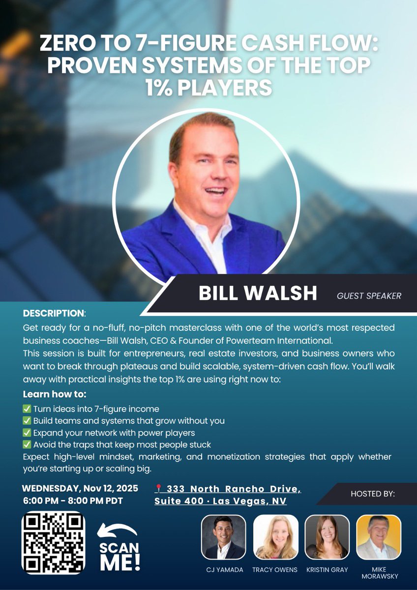MikeMorawski2's tweet image. If you are in Vegas this Week. Make this event Happen. 

#multifamily #WealthBuilding #CashFlow #RealEstateInvesting