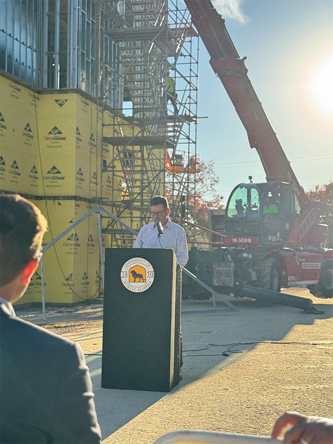 The team at TURNERBATSON enjoyed an afternoon on the University of North Alabama's new LaGrange Residence Hall construction site for the “Topping-Out” Event hosted by Fite Building Company. turnerbatson.com/university-of-… 
Photo Credit: Fite &amp; TURNERBATSON