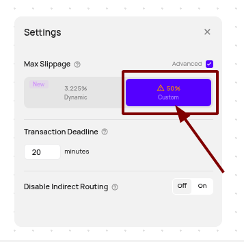 CryptoOxotnik's tweet photo. Gocto🤝

I heard some of you are having issues with swaps on Faroswap.

Change the slippage to 50%, as shown in the screenshot, and everything will be fine.

@pharos_network  @FaroSwap 

#PharosNetwork #Blockchain https://t.co/GwetYtTOf1