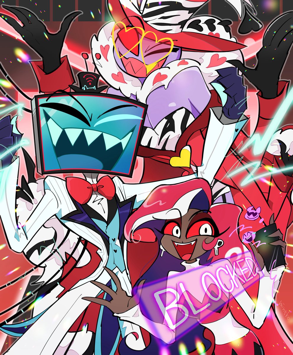 #hazbinhotelseason2  
#HazbinHotelVees 

❤️🩵💜