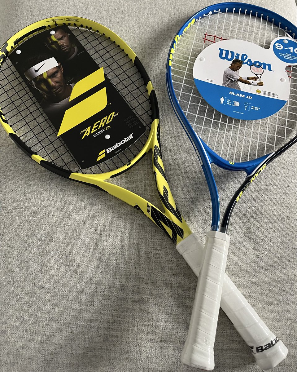 I have 2 racquets to raffle on our awards night on the 29th November. 

£10 for the adult Babolat - retails at £195 

£5 for the Junior 25” Wilson Slam - retails at £26. 

If you are not able to make it on the night, or would like to buy a ticket anyway, please do get in touch.