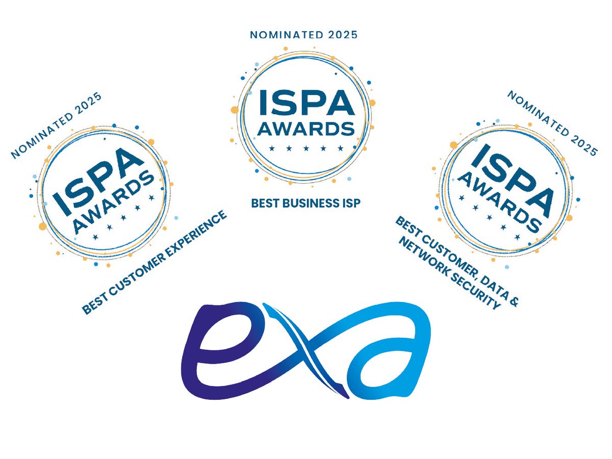 We’re excited to see everyone at the <a href="/ISPAUK/">Internet Services Providers Association (ISPAUK)</a> Awards tomorrow, where we're up for 3 awards🏆 Good luck to everyone shortlisted🥂 Find out why we are nominated for Best Business ISP, Best Customer Experience and Best Customer, Data and Network Security here: exa.net.uk/news/business-…
