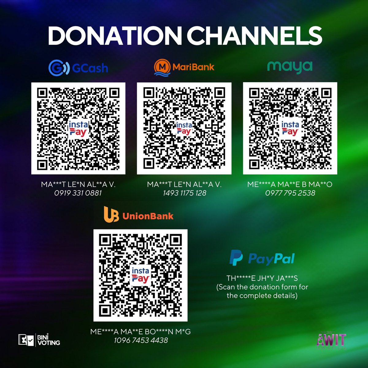 [📣] THE 38TH AWIT AWARDS  

BLOOMs, our girls have been confirmed to perform at the 38th Awit Awards. Don’t you want to give them an award and hear their speech? If you're able to, we kindly ask that you cast your vote, especially for the main categories, and follow our priority