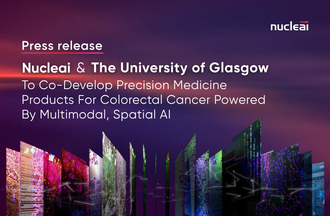 nucleai_ai's tweet image. We’re thrilled to announce our partnership with the @UofGlasgow expanding our global #PrecisionMedicine network and advancing multimodal #SpatialAI.
🔗 Read the full press release: bit.ly/3LCyyZG