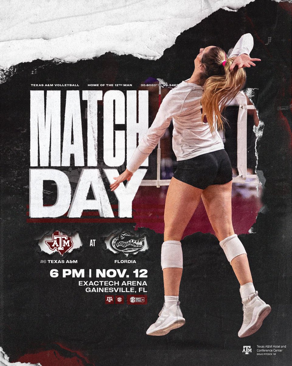 AggieVolleyball's tweet image. Final road match of the regular season 👍

#GigEm // #AggieVB