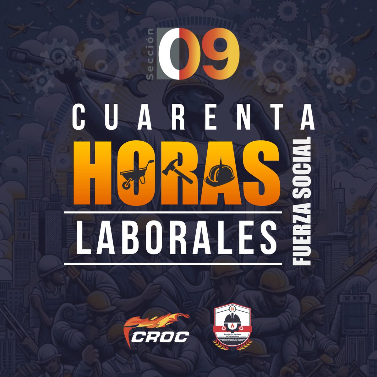 La reducción de la jornada laboral a 40 horas es un paso hacia la justicia social. ✊

Desde la #CROC hacemos un llamado a la <a href="/Mx_Diputados/">H. Cámara de Diputados</a> para poner al trabajador al centro.

<a href="/IsaiasGCroc/">Isaías González</a> <a href="/Claudiashein/">Claudia Sheinbaum Pardo</a> <a href="/marathb/">Marath Bolaños</a> 
#40HorasLaboralesYa