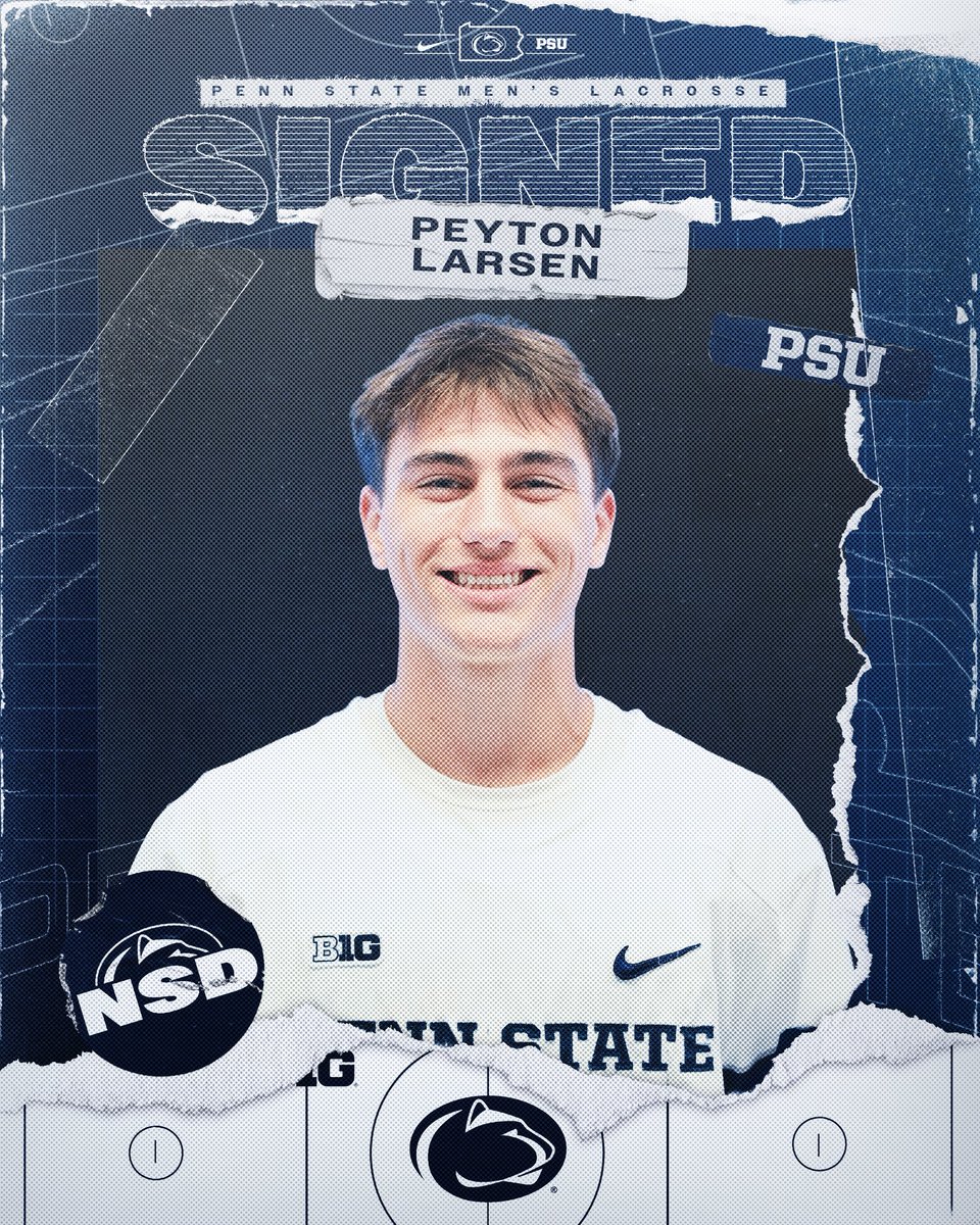 PennStateMLAX's tweet image. Peyton Larsen. Defender. Burke, Virginia.

Welcome to Happy Valley 🤝