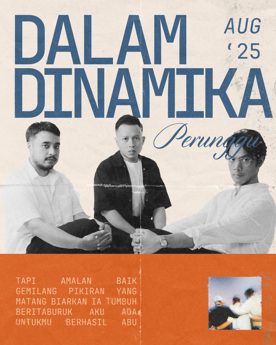 arrr_chived's tweet image. Dalam Dinamika by Perunggu🥉(@perunggu__ )

Salah satu album favorit tahun ini dan senang bisa berkesempatan untuk menonton Pertunjukan Dalam Dinamika di tanggal 22 Nov nanti !!

Ini sedikit hasil iseng saya, buat latihan hahaha...

Sukses terus bapak-bapak 🙏