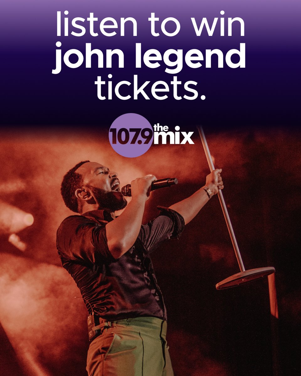 John Legend is coming to Fishers Event Center this Sunday and we have your final chance to win tickets! Listen all week during the 9a, 1p, &amp; 3p hours for your chance to win! 1 grand prize winner will receive a pair of floor seats as well as Legend's album Get Lifted on vinyl!