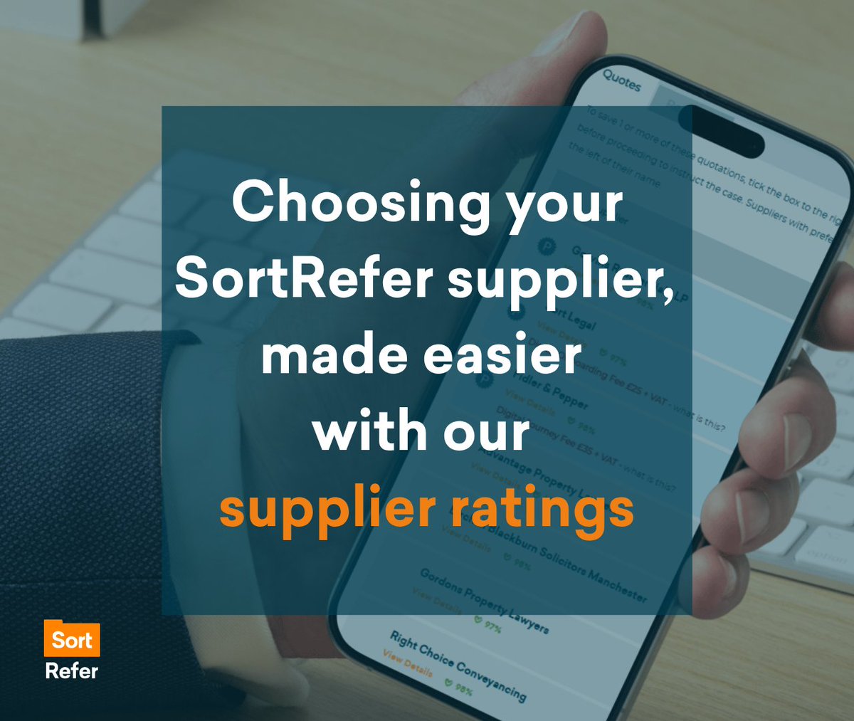 💡 Choosing your SortRefer supplier, made easier with our supplier ratings

Our ratings help you pick with confidence — based on broker feedback, SLA performance, completion times &amp; more.
Find out how they work:  orlo.uk/QV7Sp?

#BrokerSupport #SupplierRatings