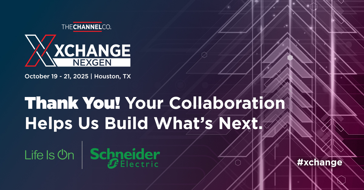 TheChannelCo's tweet image. We’re still so thankful to @Schneider Electric, our Platinum Sponsor at #XChange NexGen, for helping make this year’s event truly exceptional!

Your unwavering support and partnership continue to energize and inspire our community — thank you!

𝗗𝗿𝗶𝘃𝗲 𝗯𝘂𝘀𝗶𝗻𝗲𝘀𝘀…