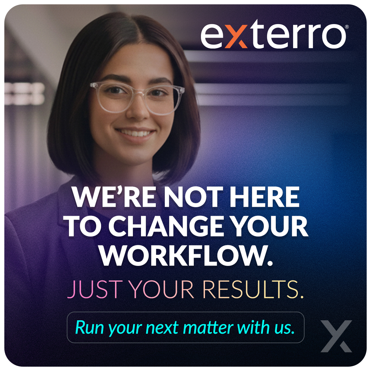 Exterro's tweet image. 𝐘𝐨𝐮 𝐝𝐨𝐧’𝐭 𝐧𝐞𝐞𝐝 𝐚𝐧𝐨𝐭𝐡𝐞𝐫 “𝐧𝐞𝐰 𝐰𝐚𝐲” 𝐭𝐨 𝐝𝐨 𝐲𝐨𝐮𝐫 𝐣𝐨𝐛.
You need tools that let you do it better.

#Exterro fits the way your team already works - just faster, simpler, and more cost-effective.

#RunYourNextMatter #LegalTech #eDiscovery