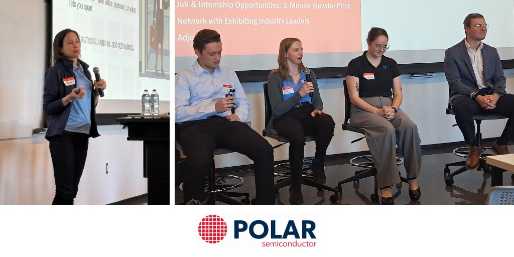 #PolarSemiconductor was proud to sponsor and take part in the <a href="/SEMIconex/">SEMI</a> Professional Development Seminar at the <a href="/UofIllinois/">University of Illinois</a>! Special appreciation to our representatives for sharing their insights and experiences.

#UIUC #SemiconductorCareers #EngineeringCareers #STEM