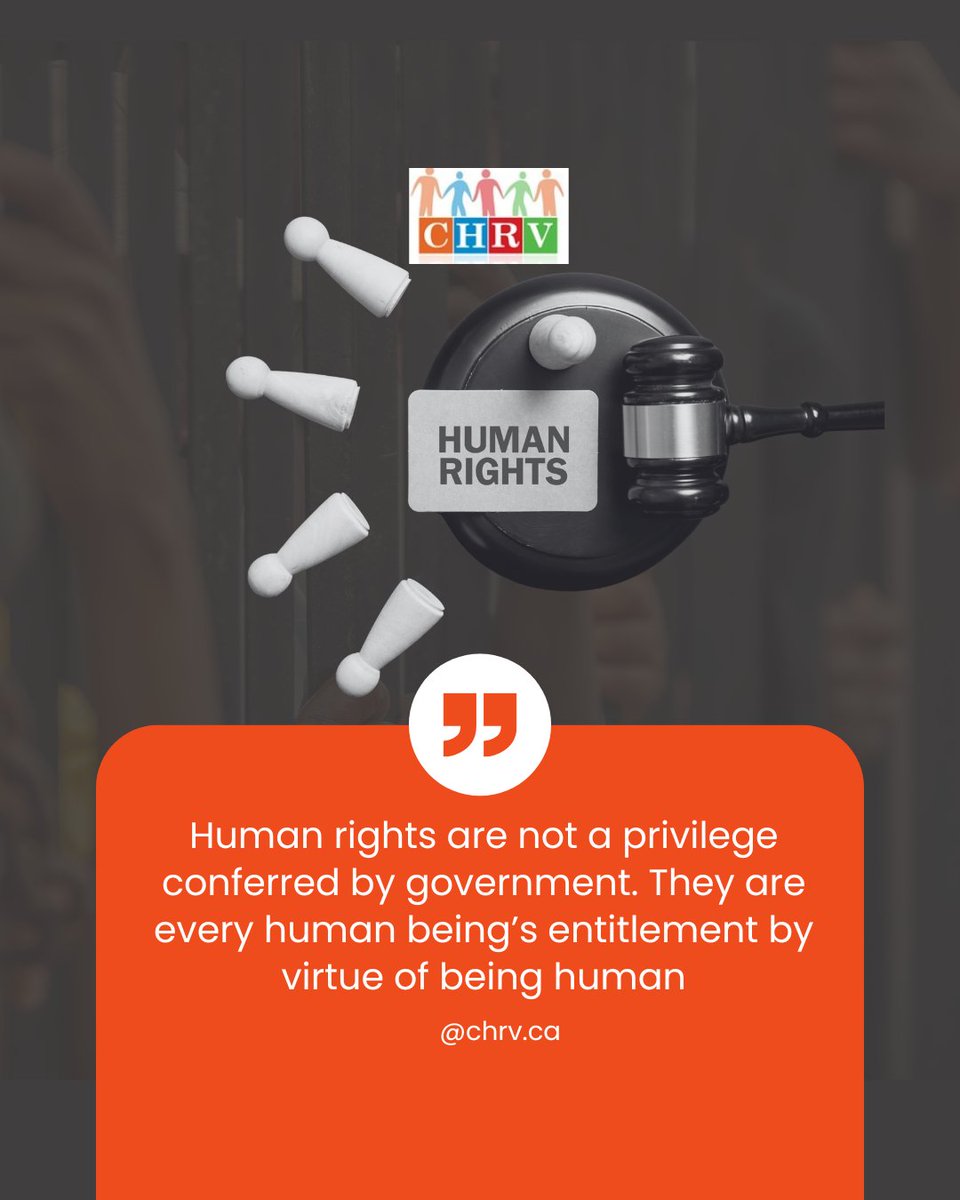 CHRVoice's tweet photo. 💬 Human rights are not optional they are for everyone, everywhere.

Every person deserves dignity, freedom, and equality. Stand up, speak out, and help create a world where everyone’s rights are respected. https://t.co/IeRJ3rFsIQ