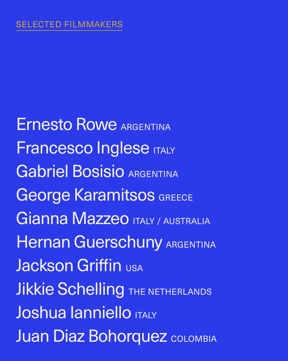 playlabfilms's tweet photo. 🌍 Meet the 50 selected creators of Creators Lab 2025, guided by Paolo Sorrentino in Patagonia. Congratulations and welcome to the community!!
1/2

#CreatorsLab2025 #CreatorsLab #PlaylabFilms #PaoloSorrentino #PaoloSorrentinoLabinArgentina #Filmmakers #FilmingInPatagonia https://t.co/2VRMaq189M