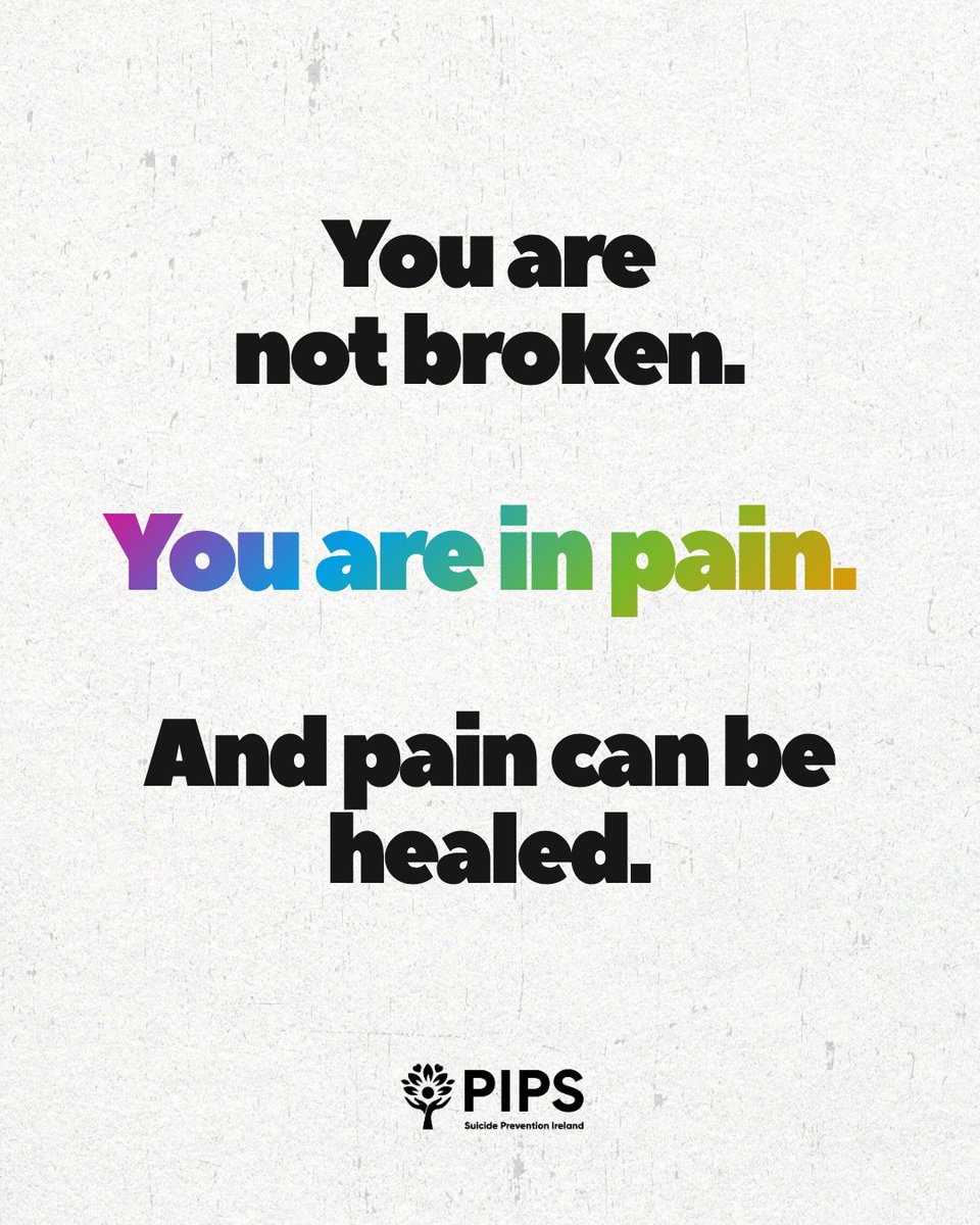 PipsCharity's tweet image. If you’re struggling, please know you’re not alone.
There is help, there is hope, and there are people who care.

@PipsCharity is here to listen. 💚🌱

📞 0800 088 6042 | 💬 info@pipscharity.com

#PIPS #youmatter #stayhere #suicideprevention #hopeliveshere