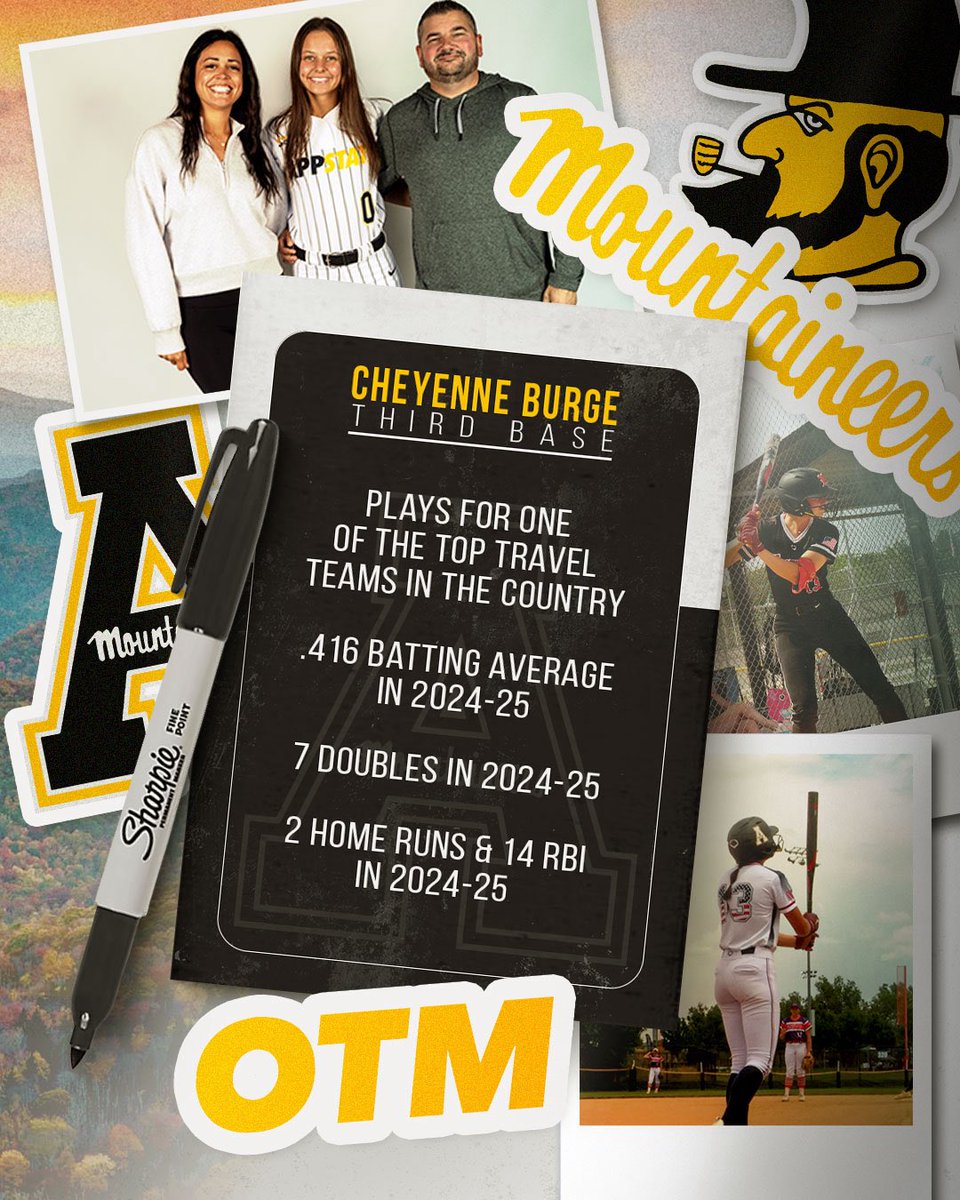 AppStateSB's tweet image. 𝟖𝟏𝟔 👉 𝟖𝟐𝟖

Welcome to Boone, Cheyenne! 

#OTM | @CheyBurge