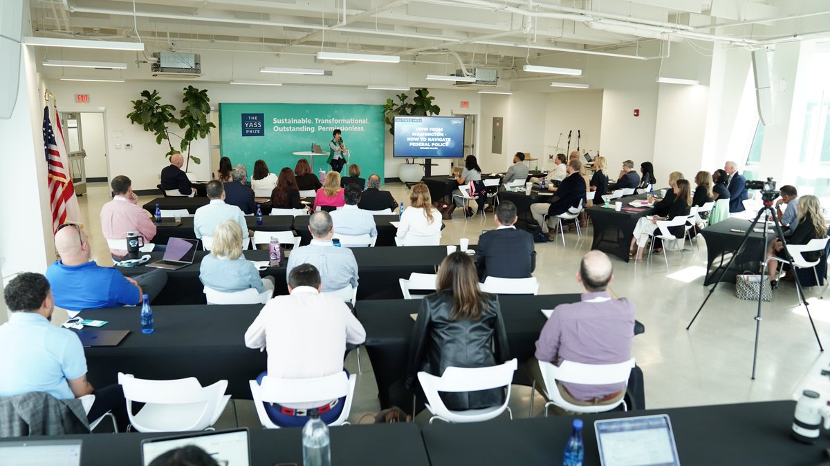 MARYITECENTRAL's tweet photo. Proud moment for SMA! 🎉
Our Head of School, Mrs. Rogers, joined innovators in Miami for the 2025 @edreform  #YassPrize Accelerator pitch — celebrating transformational, sustainable education!🌟
#SMANO #EducationInnovation #Leadership #CenterforEducationReform #YazzPrizeAlumni https://t.co/wzgcCoPKVO