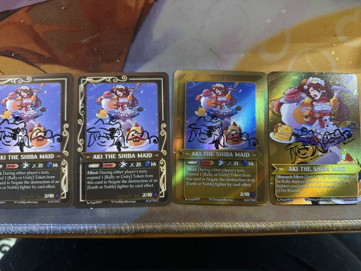 Stamping some RiftRunners cards that a fan sent in 🥹❤️