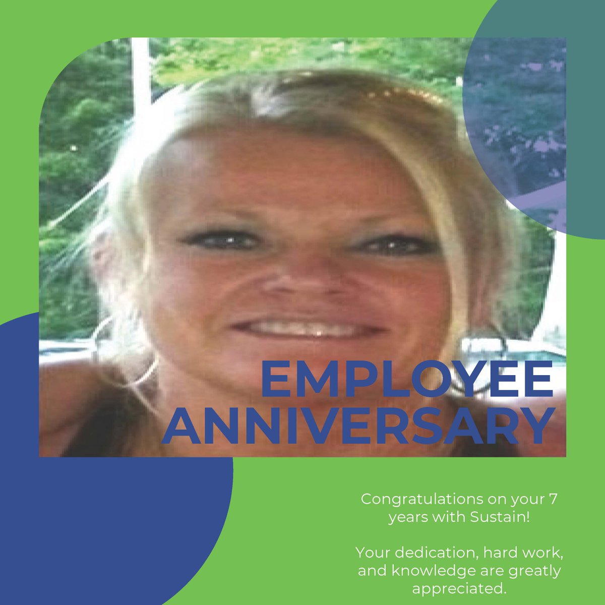 Please join us in celebrating Jill Strickler's 7th year with Sustain!!
#Celebrate #Workanniversary #Sustain
