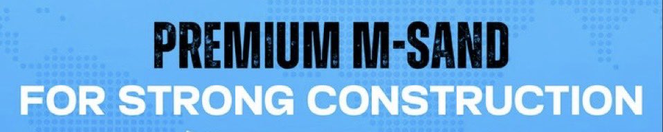 Srjproo7's tweet image. Build a strong house with Our High Quality VSI Method of Manufacturing Sand 
👉 R S Kothiwale Stone Crusher 💪