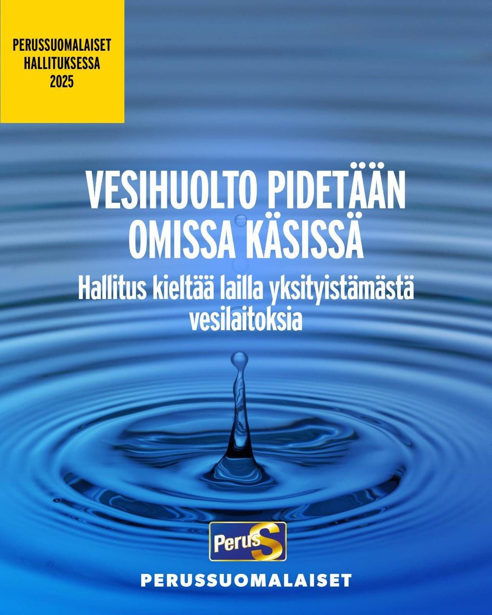 Puhdas vesi on kansallisaarre. Sitä ei myydä vieraisiin käsiin.