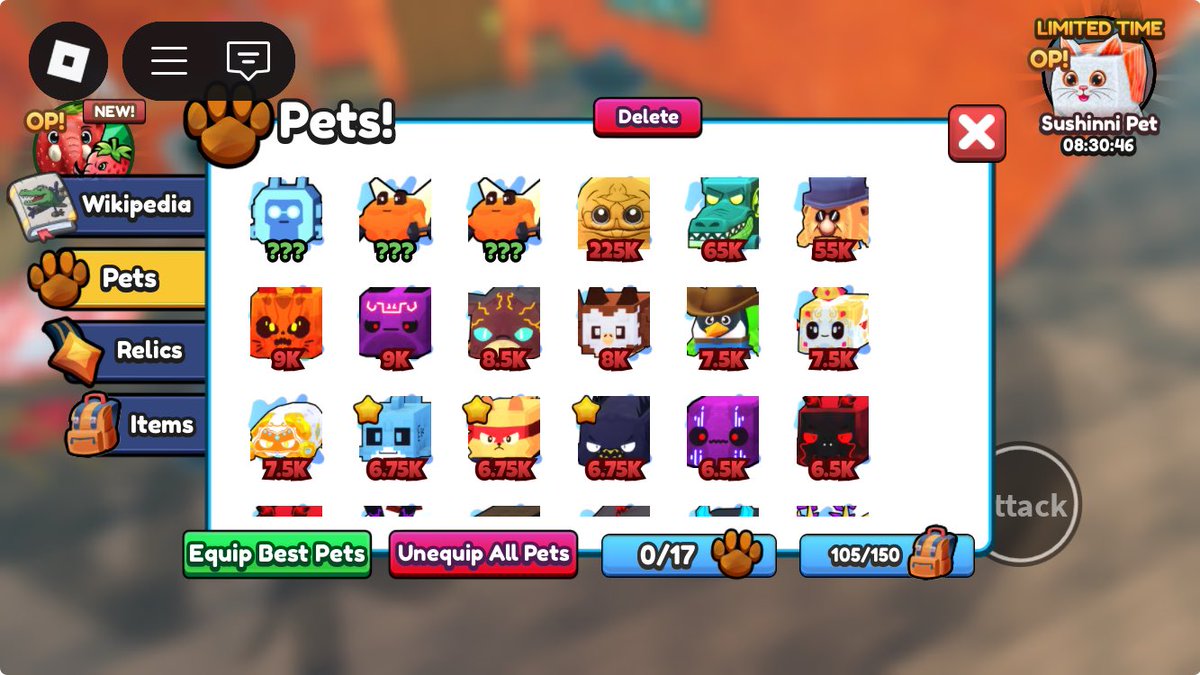 odod0d's tweet image. ディスコのトレードスレを眺めてたら、meowrror1個でマラメ交換できるやつあったので即DM打診。型落ち品とはいえ高価なペットをゲット！
オメガペットがインデックス込みで3匹になってもうたけど連続ログインボーナスで後々もらえるからな、やったぜ
#ブレインロットの進化
#brainrotevolution