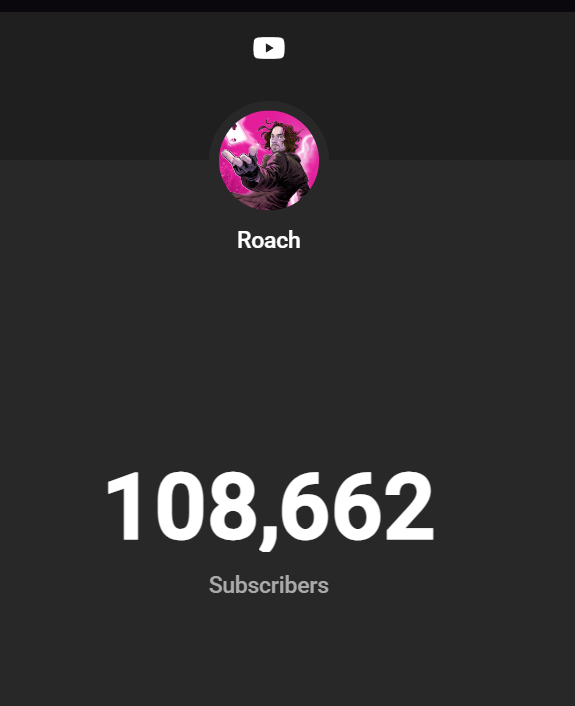 RoachOfficial's tweet photo. It's only been 5 months since this happened—can't believe we're at 108K!
#100KSubs #YouTubeMilestone #gaming @YouTubeCreators https://t.co/3MrVppP71i