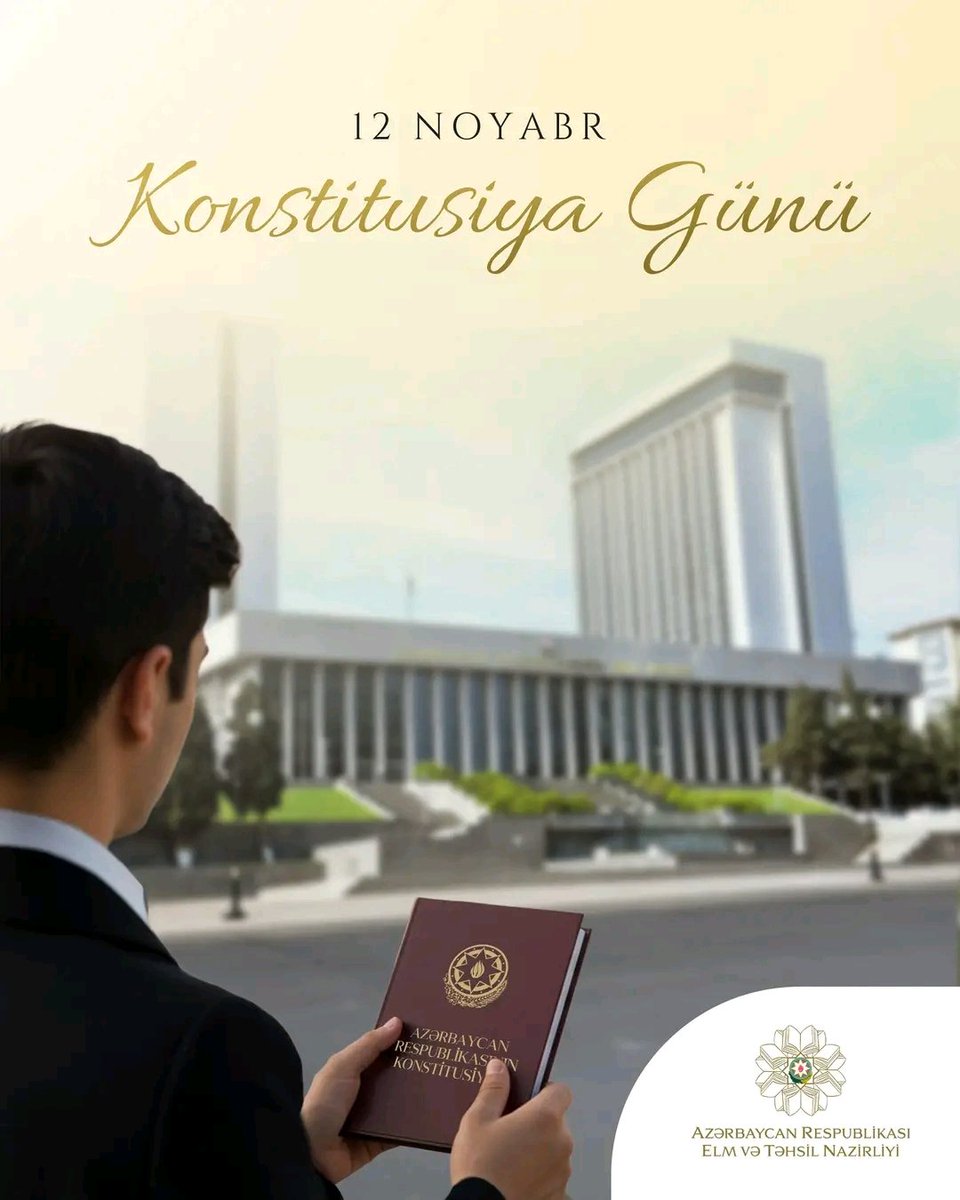 Bu gün Azərbaycan Respublikası Konstitusiyasının qəbul olunmasından 30 il ötür.

Hər birinizi bu gün münasibətilə təbrik edir, dövlətimizin davamlı inkişafı və tərəqqisi yolunda uğurlar arzulayıram.