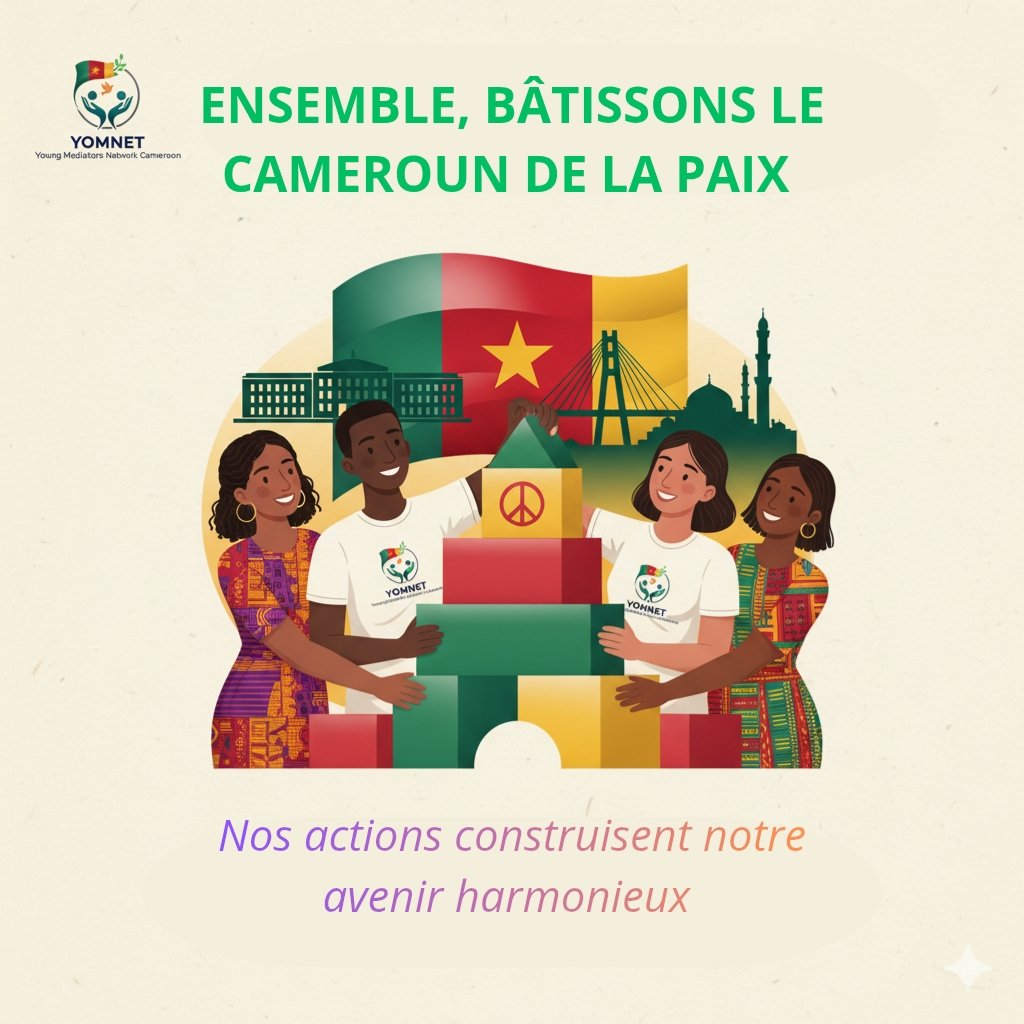 Ensemble, Bâtissons le Cameroun de la Paix, un pays où règnent l'harmonie, la tolérance et la compréhension mutuelle. 🌎❤️🇨🇲
<a href="/achaleke1/">Achaleke Christian Leke</a>
<a href="/loyocameroon/">LOYOC Cameroon</a>
#NationalEndowmentforDemocracy 
#Elections101Cameroon #CommunityLeaders #Peacebuilding #VoterEngagement
