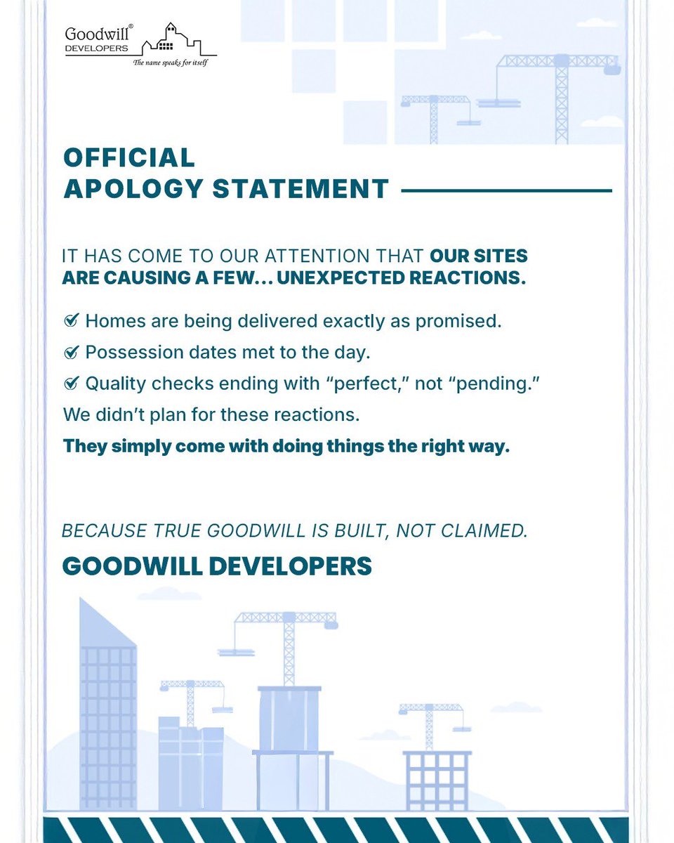Goodwill_Develo's tweet photo. We are sorry for setting the bar too high.
But someone had to.

#GoodwillDevelopers #Trend #InstagramTrend #RealEstate #Mumbai https://t.co/qLsuZk0ZxN