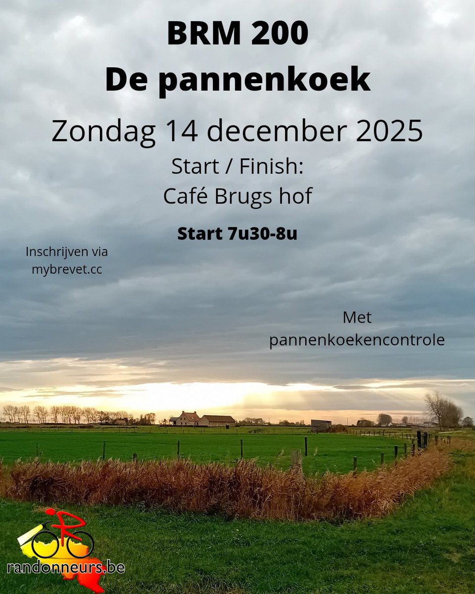 Zitten er hier nog fietsers?
#BRM van 200 kilometer rijden in december?
#randonneur