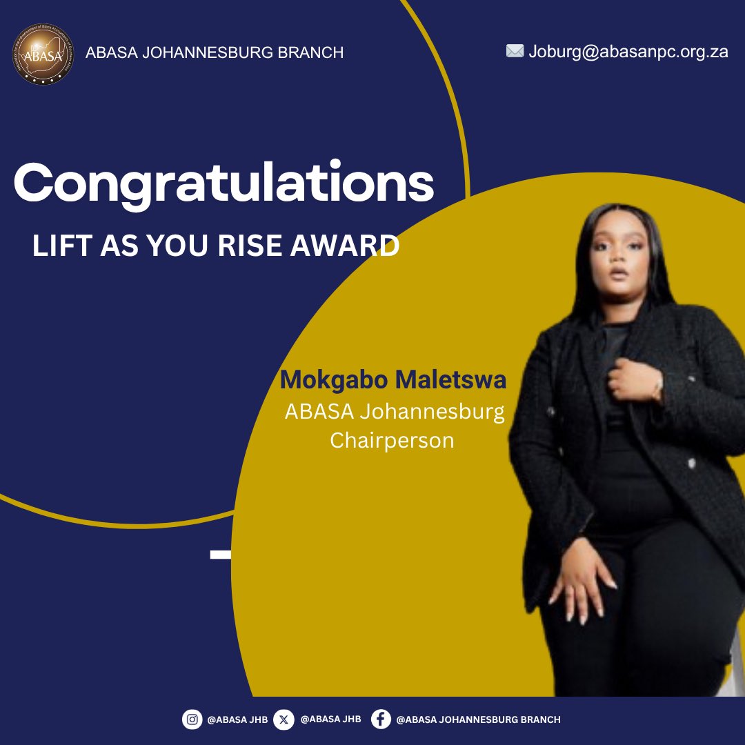 ABASA JHB proudly congratulates the individuals recognised by @isikhuthazi_ for their exceptional leadership, commitment to excellence, and dedication to empowerment. 

#ABASA #Isikhuthazi #EmpowermentThroughCollaboration #RecognisingExcellence