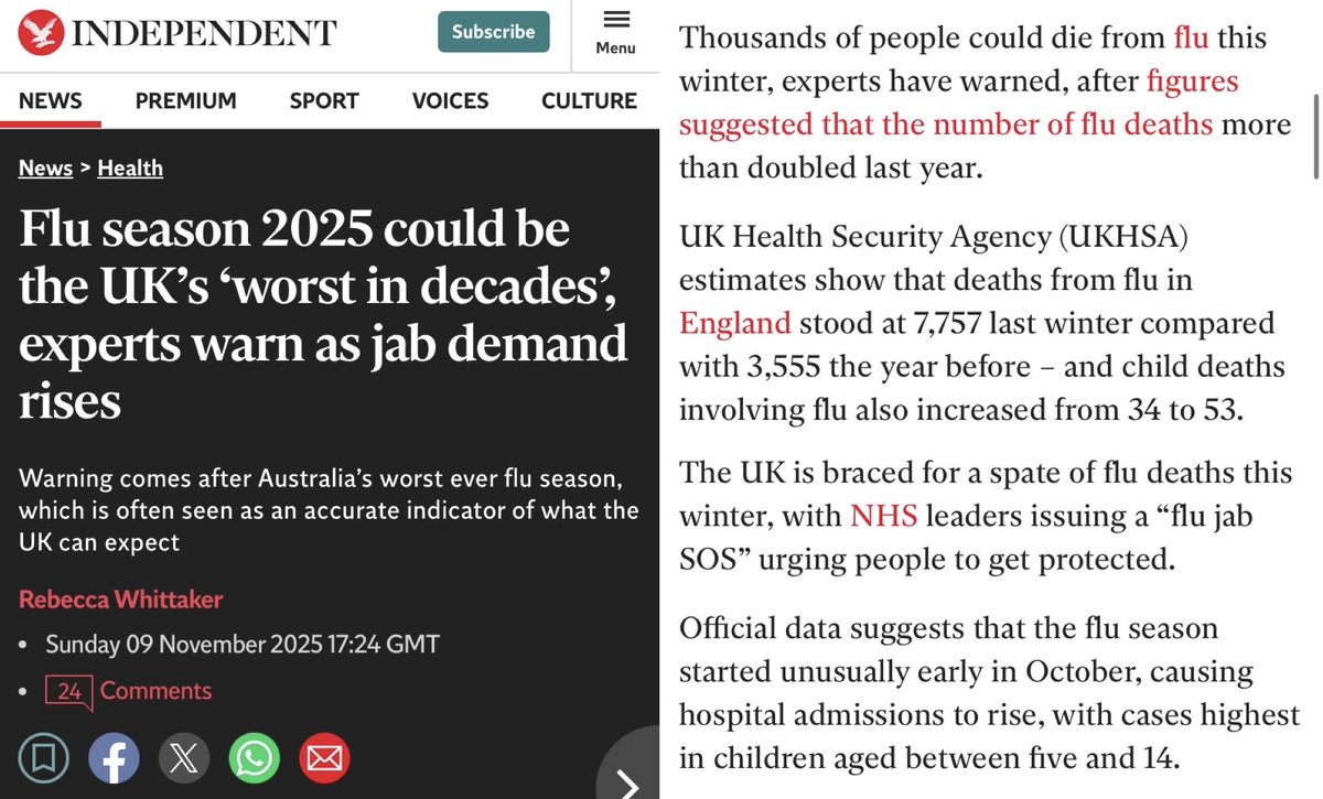<a href="/tes/">Tes magazine</a> With experts predicting this flu season may be the UK’s ‘worst in decades’, this seems like an incredibly ill-conceived scheme.

If the govt wants to improve attendance, they should ensure sick kids STAY HOME &amp; install air filters in every classroom to prevent illness spreading.