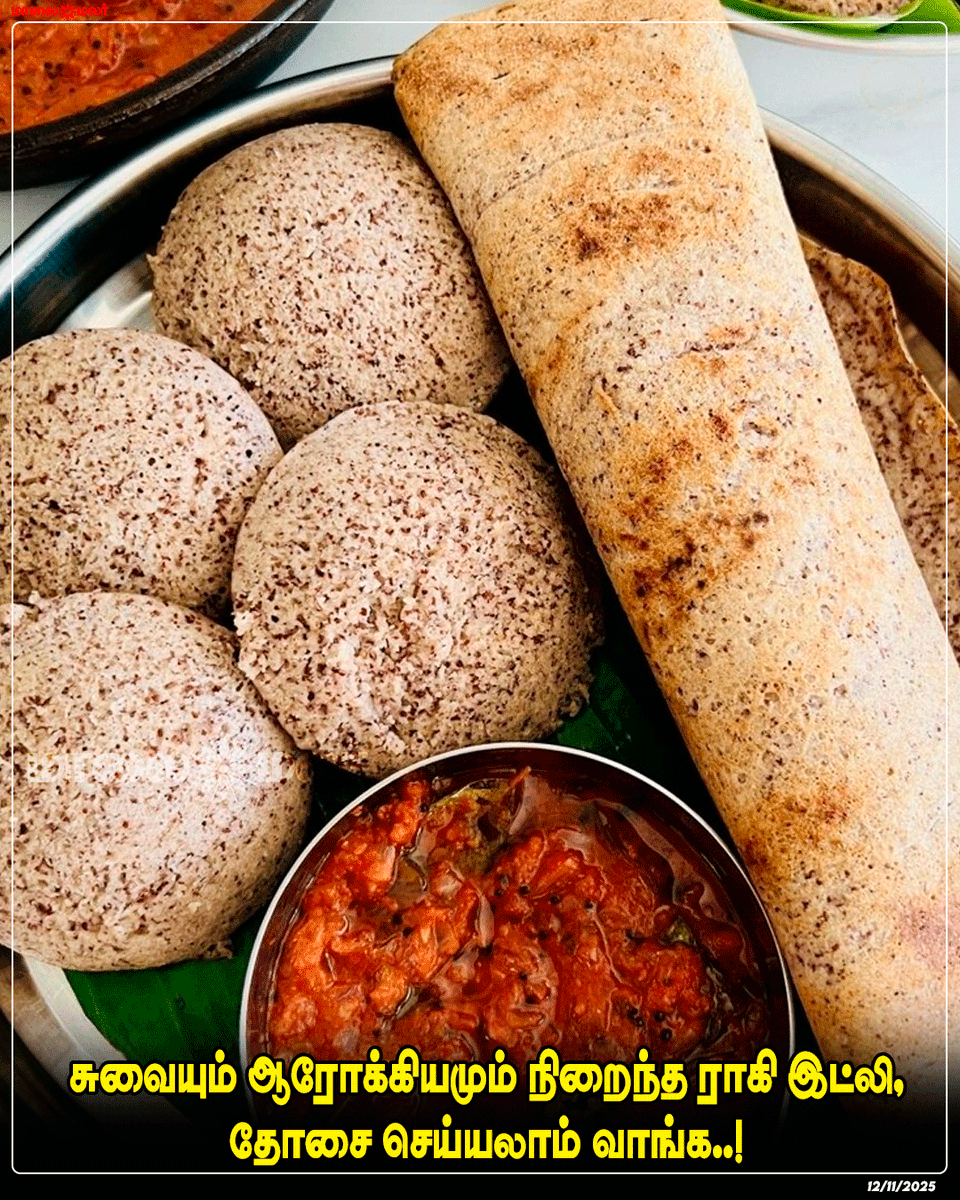 maalaimalar's tweet image. மேலும் படிக்க : maalaimalar.com/web-stories/le…

#RagiIdli #RagiDosa #HealthyRecipes #TamilCooking #MilletRecipes #SouthIndianFood #HomemadeBreakfast #HealthyEating #TraditionalFood #FoodLovers #MMNews #Maalaimalar