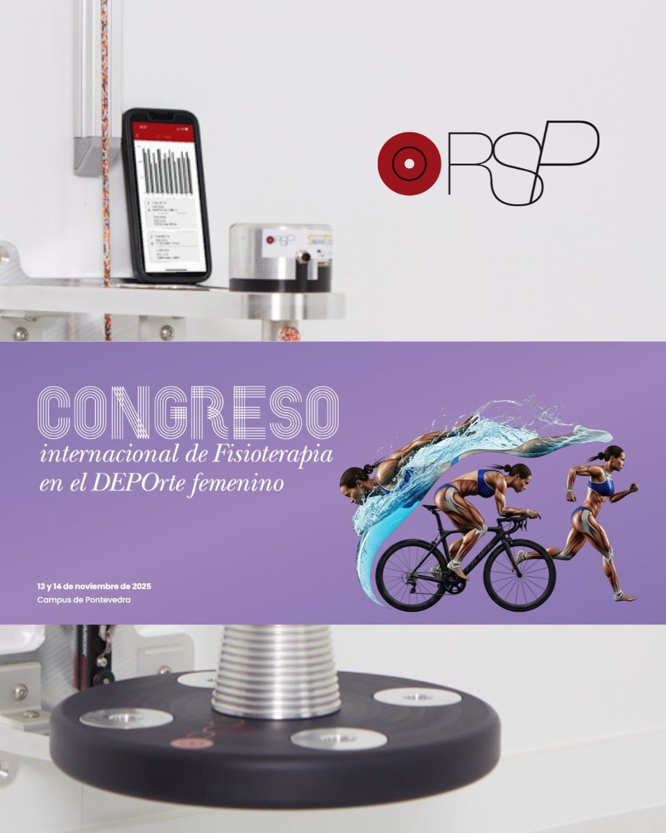Este fin de semana Estaremos  el I CONGRESO INTERNACIONAL DE FISIOTERAPIA EN EL DEPORTE FEMENINO, en la facultad de fisioterapia con nuestras máquinas inerciales
@fisiodepofem
<a href="/uvigo/">Universidade de Vigo</a> 
📍Campus de Pontevedra
 #rspinercial #deportefemenino #fisioterapiadeportiva #isoinercial #fisio