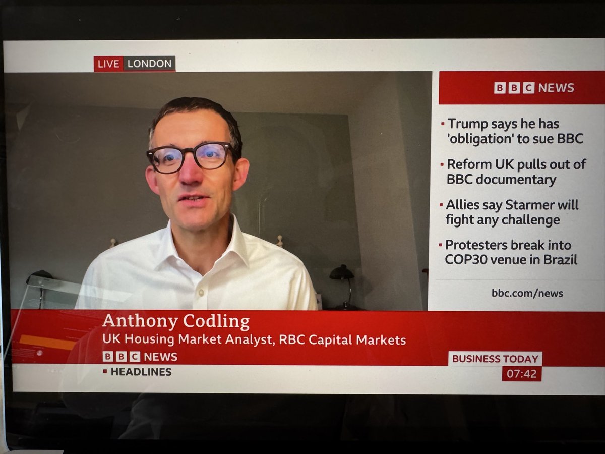 anthonycodling's tweet photo. Add Budget speculation since the Summer to the latest Budget day I can remember and you get fewer homes build  not more… We’ve had no autumn selling season and orders for 2026 are also down. Thanks @BBCNews for having me on the show today, sorry the news was not more upbeat https://t.co/UtP4q04nYa