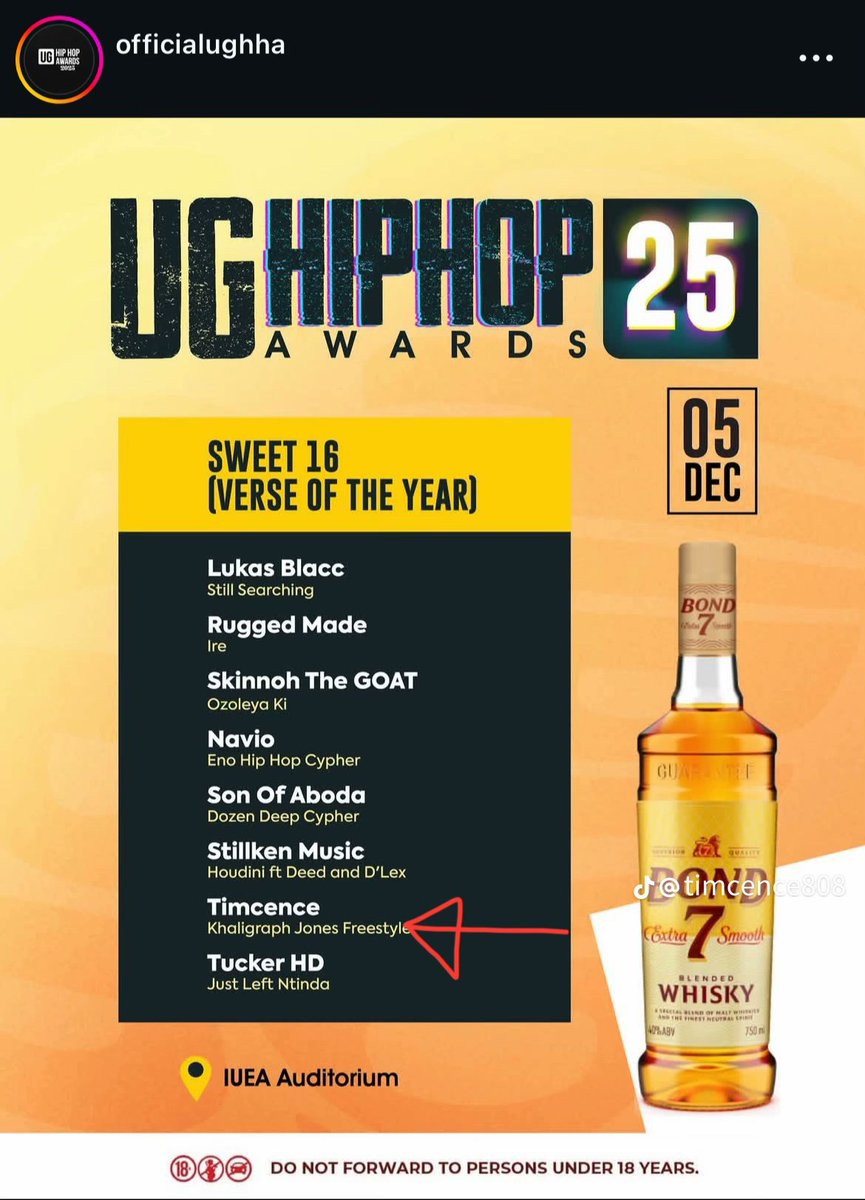 The <a href="/officialughha/">#UGHipHopAwards2025</a>   2025 are back, and we’ve been nominated in 4 categories! 🙌🔥
Voting is officially open — let’s bring it home! 💯💯
#UGHipHop #TimCence #FYP #MusicAwards #Uganda